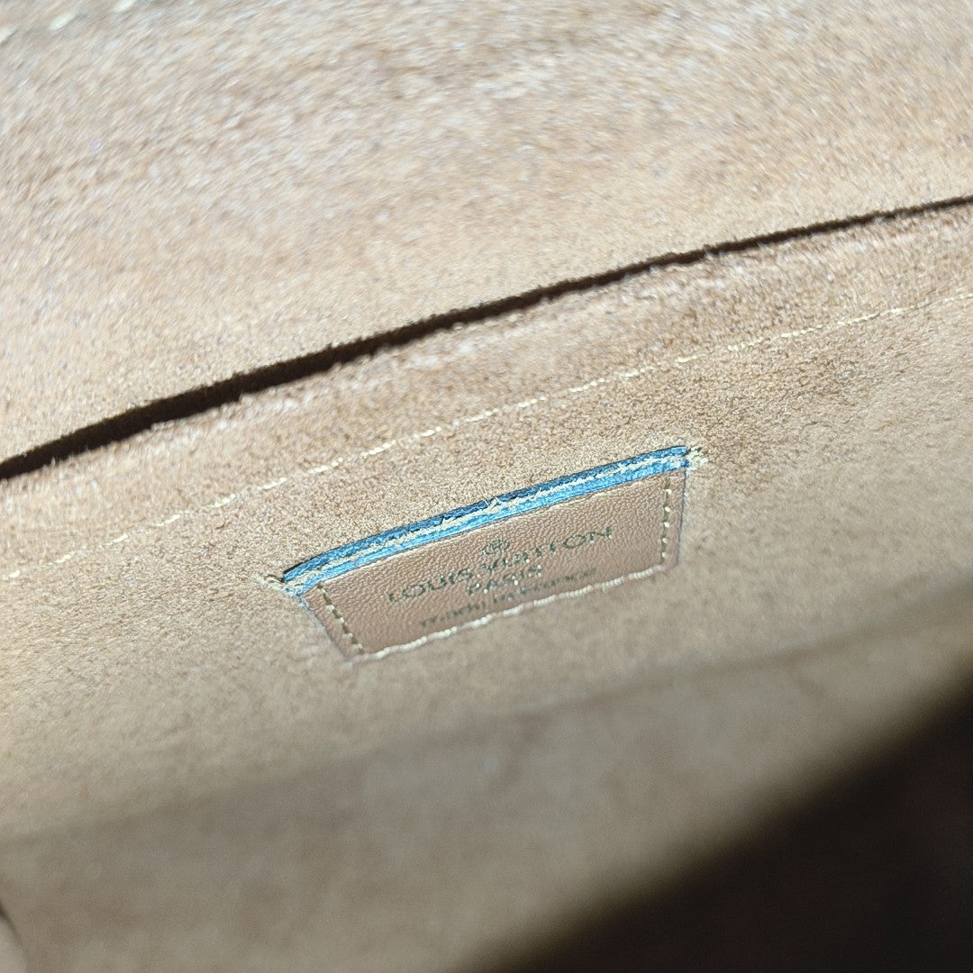 LOCKY BB Monogram Coated Canvas Brown