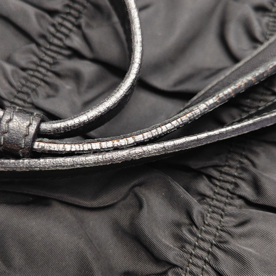 Gaufre Quilted Nylon Black