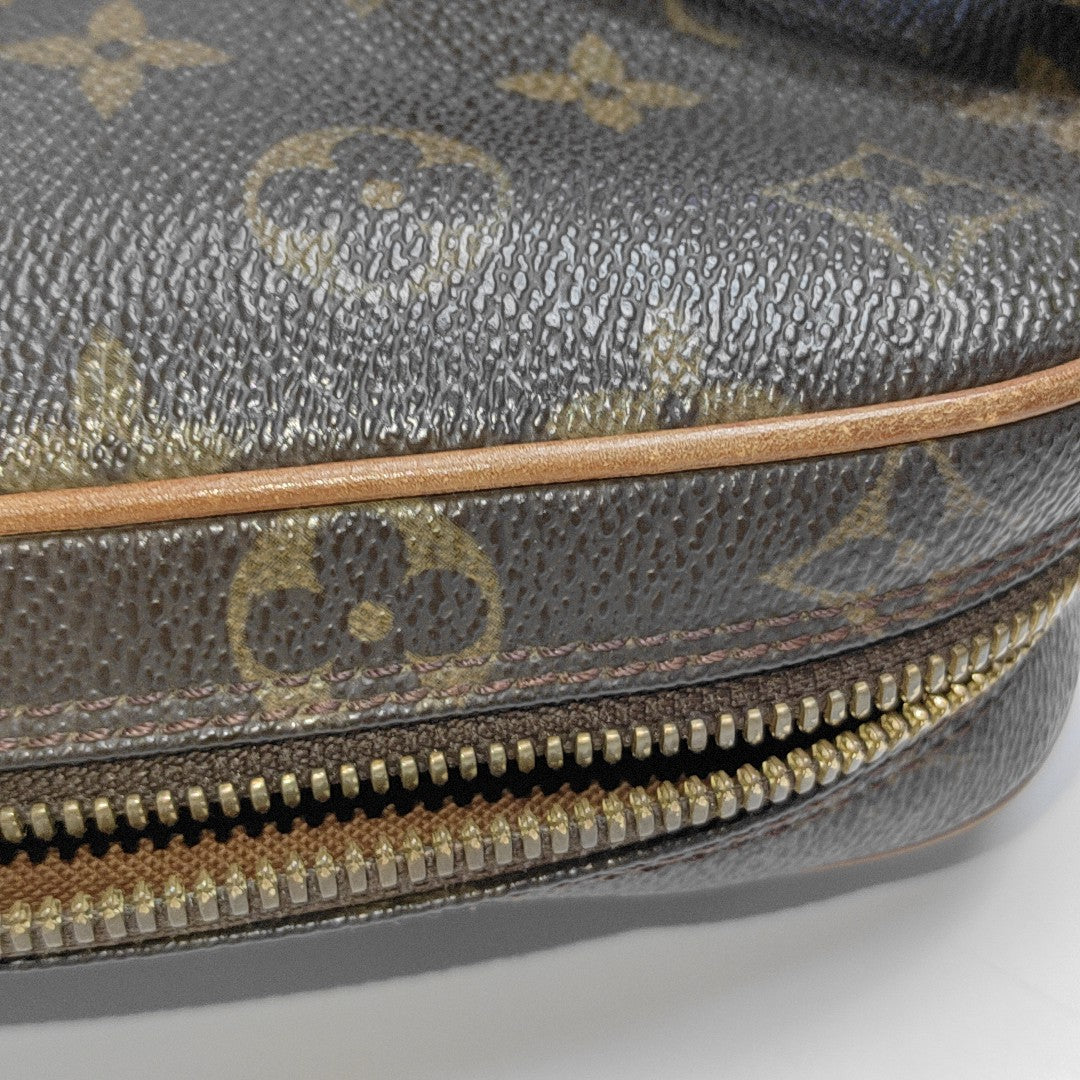 GANGE Monogram Coated Canvas Brown