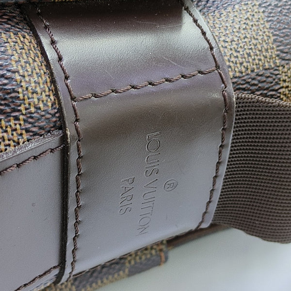 NAVIGLIO MM Damier Ebene Coated Canvas Brown