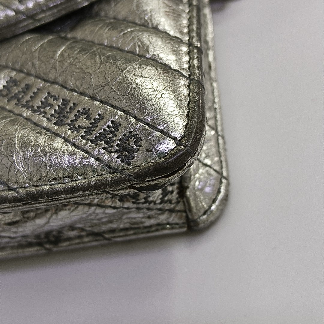BB Quilted Calfskin Silver