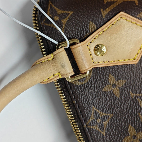 SPEEDY 20 Monogram Coated Canvas Brown