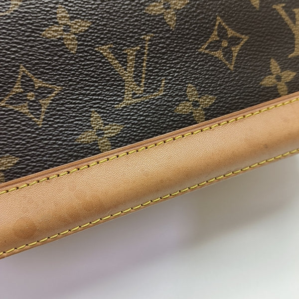 ALMA BB Monogram Coated Canvas Brown