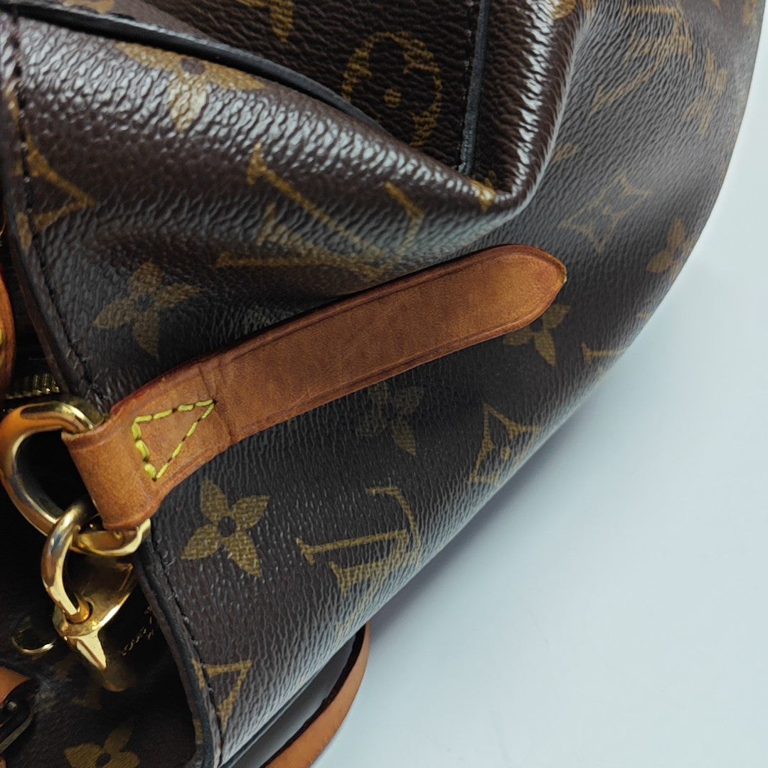 MONTAIGNE Monogram Coated Canvas Brown