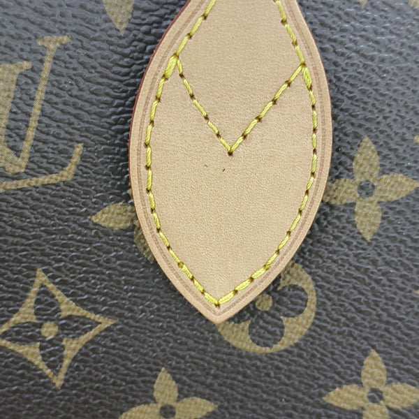 NEVERFULL MM Monogram Coated Canvas Brown