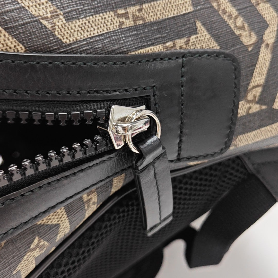 Monogram Coated Canvas Backpack Multicolor