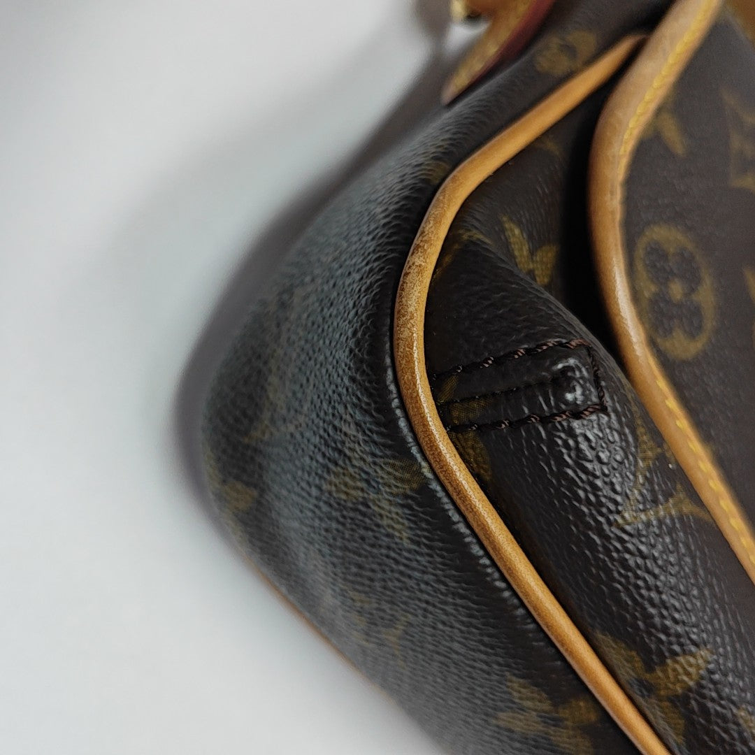 TIKAL Monogram Coated Canvas Brown