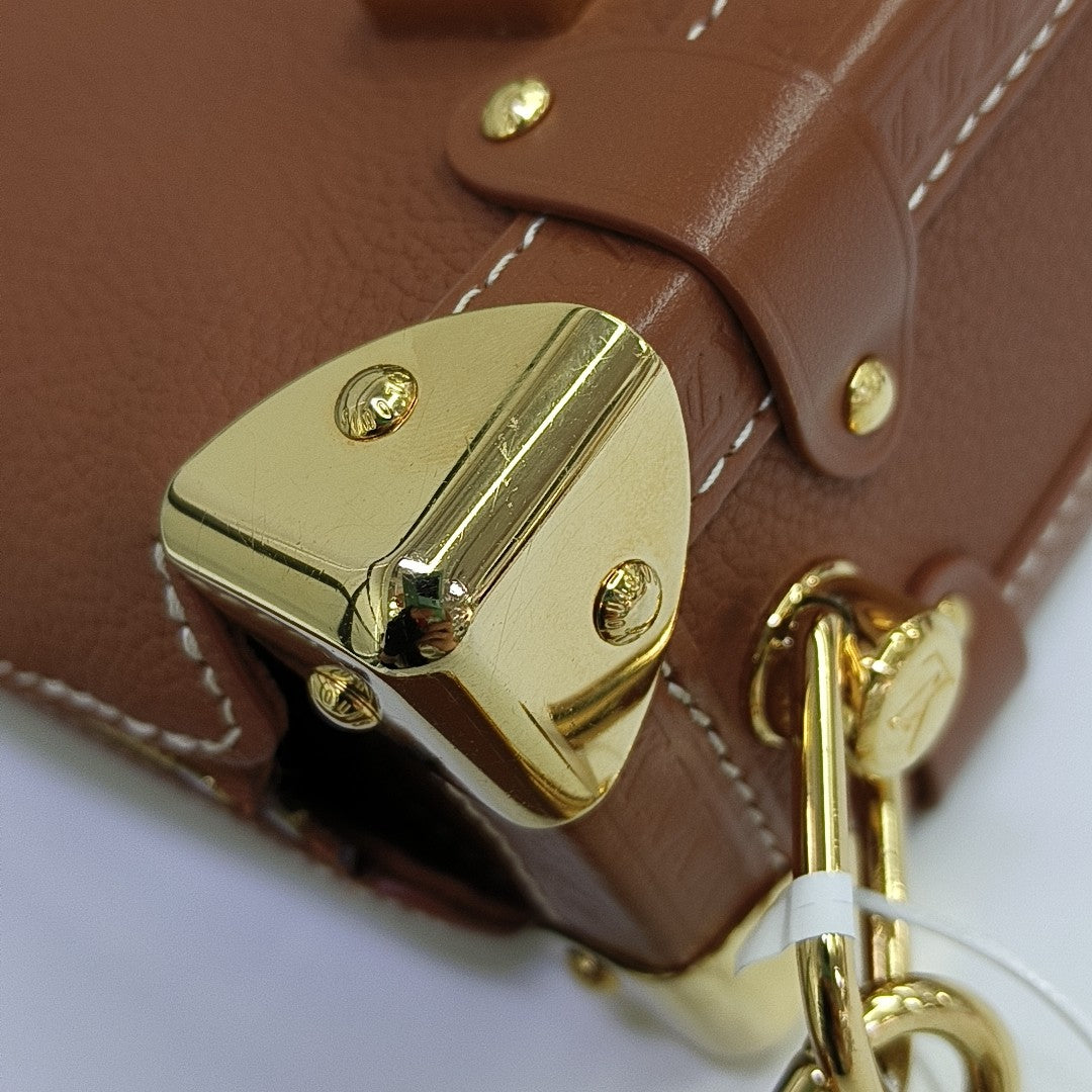 SIDE TRUNK PM Calfskin Brown