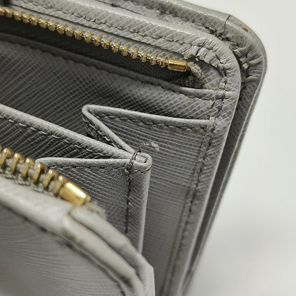 Gancini Calfskin Gray Wallet