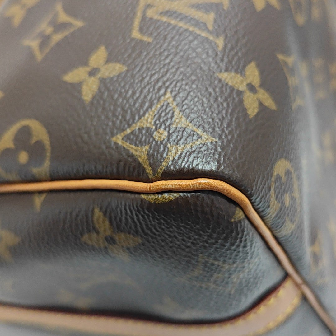 SPEEDY 25 Monogram Coated Canvas Brown