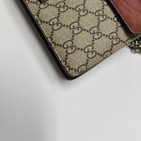 Dionysus Mini Monogram Coated Canvas Beige