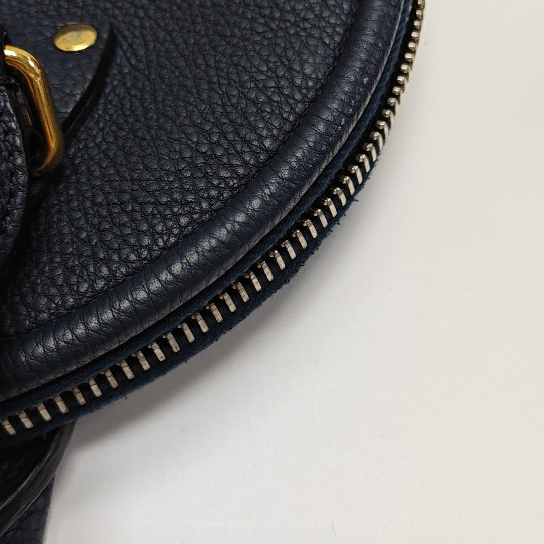Calfskin Top Handle Bag Blue