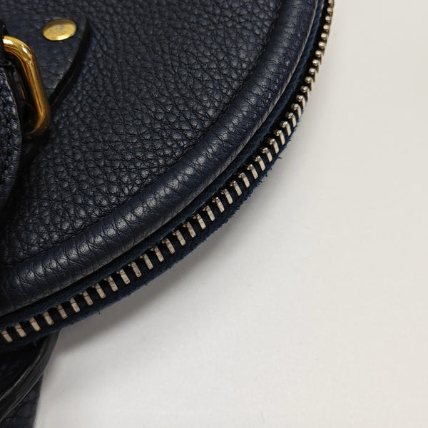 Calfskin Top Handle Bag Blue