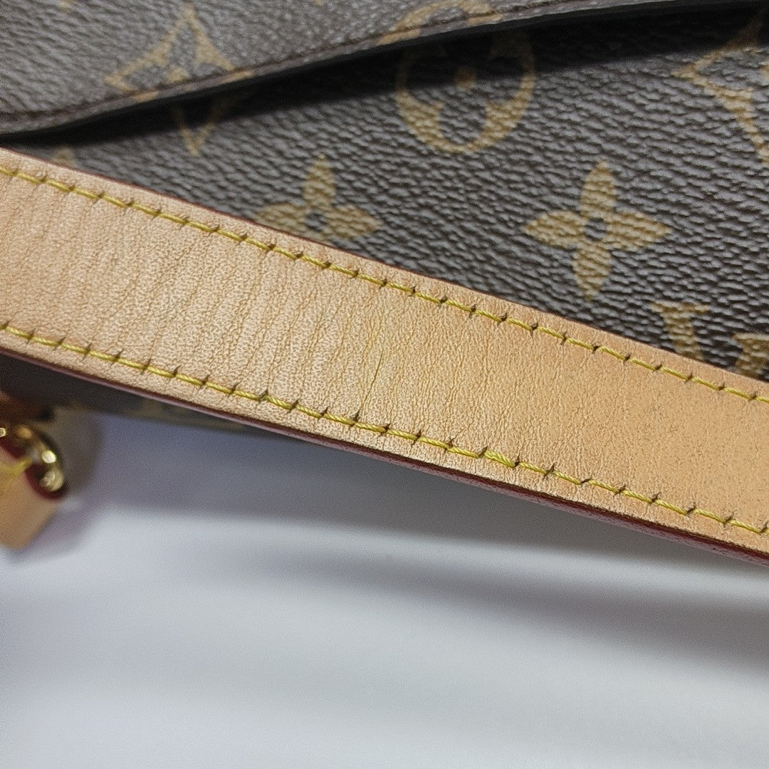 DIANE Monogram Coated Canvas Brown