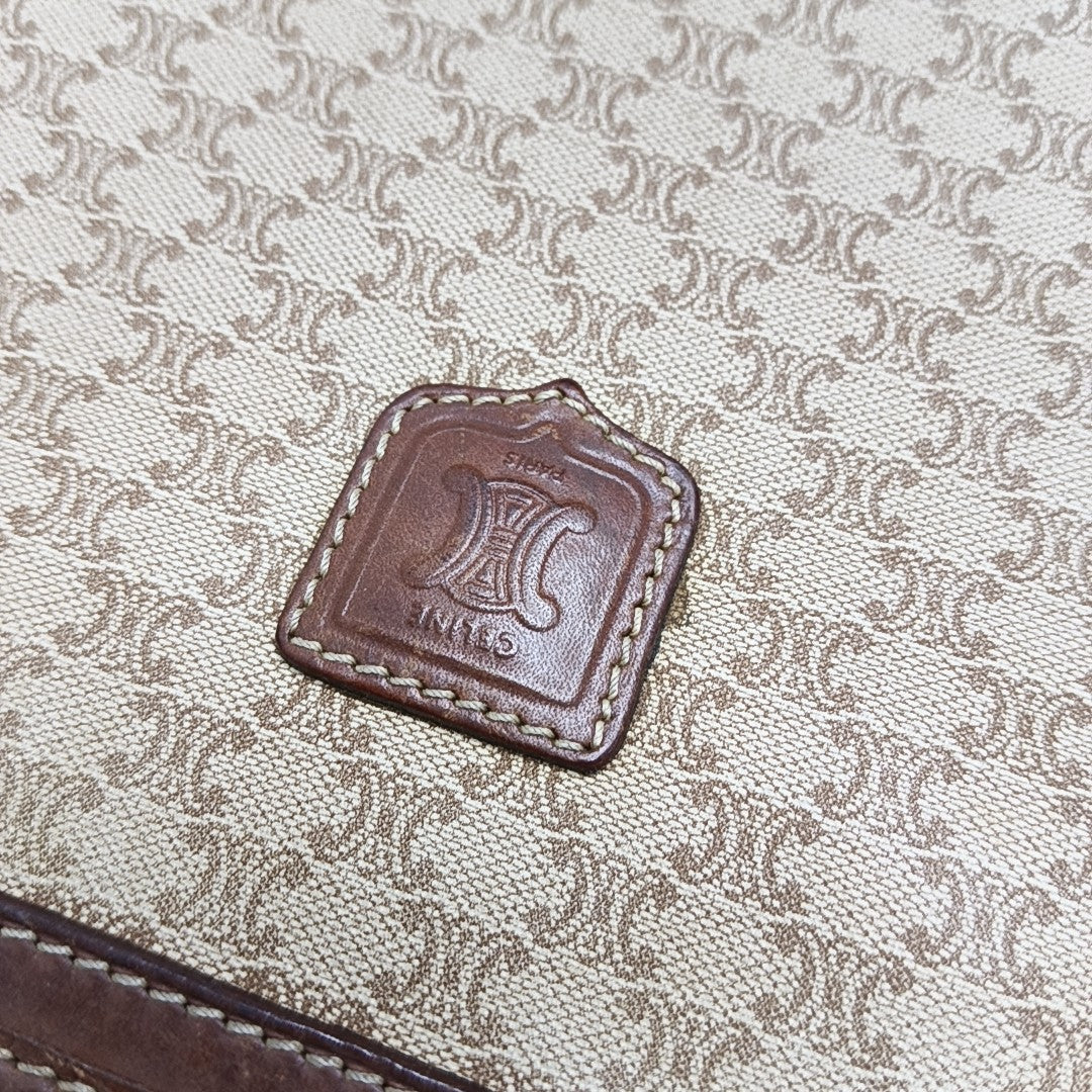 MACADAM CLUTCHES Coated Canvas Beige