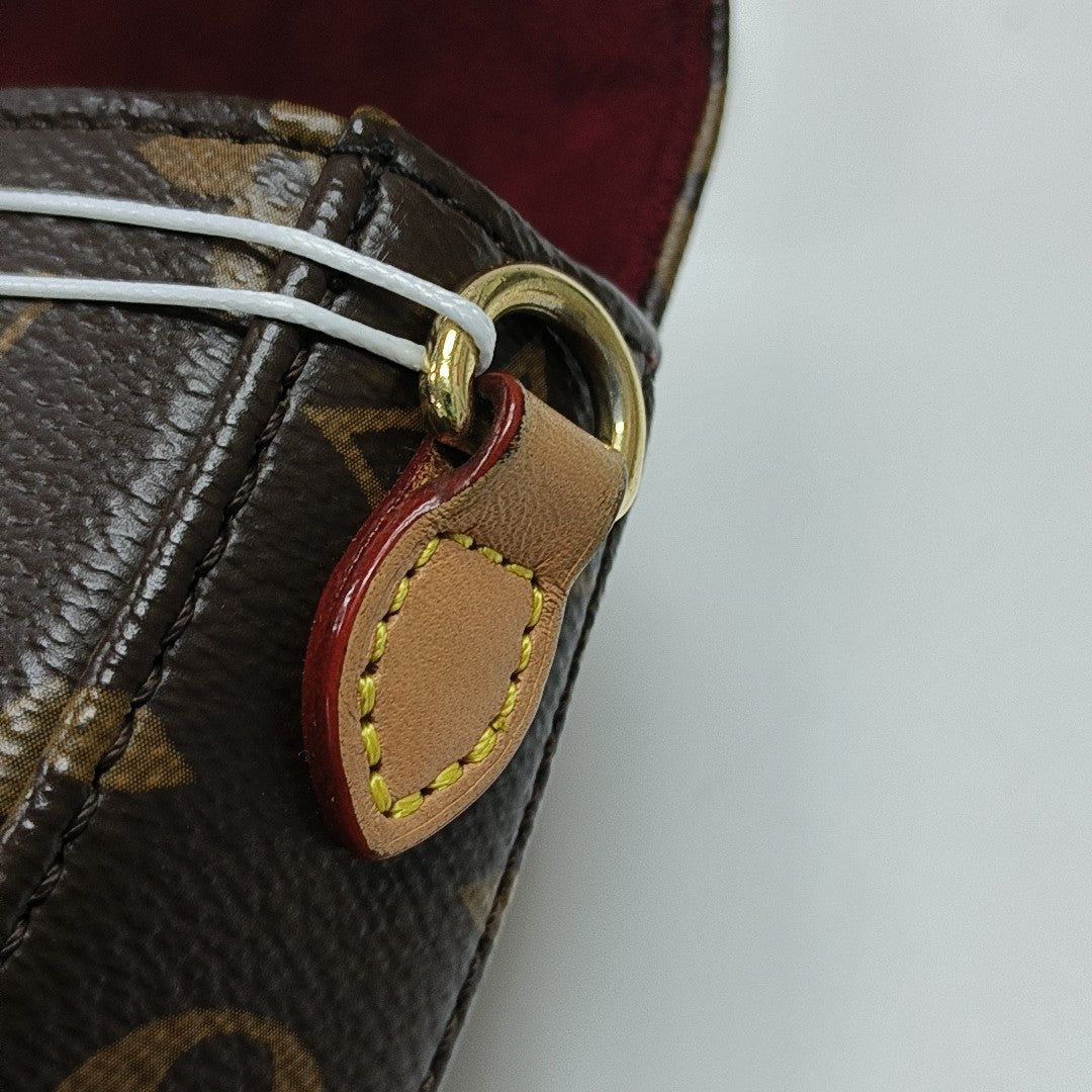 CHANTILLY Mini Monogram Coated Canvas Brown