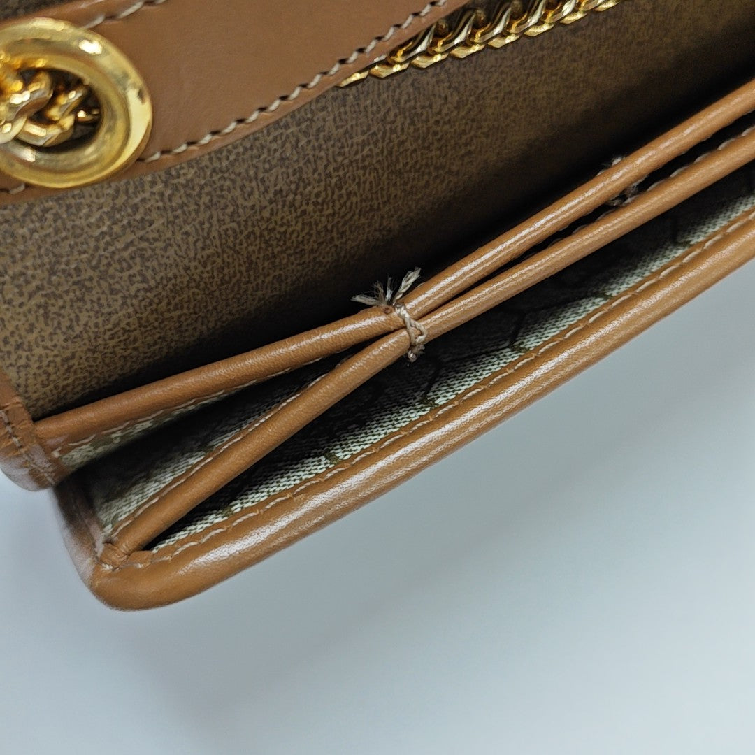 Vintage Honeycomb Coated Canvas Brown