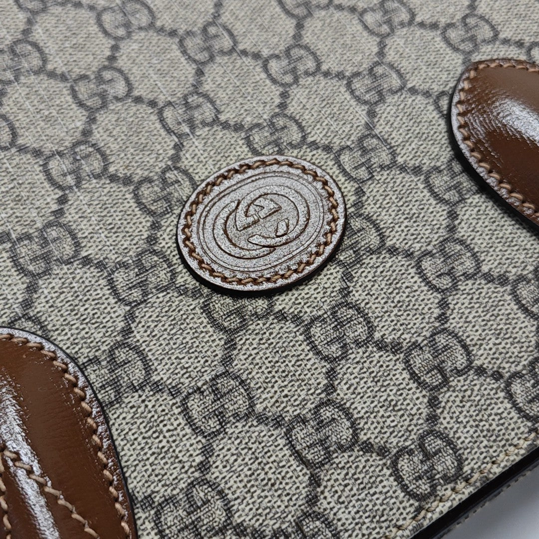 Retro Small Monogram Coated Canvas Brown