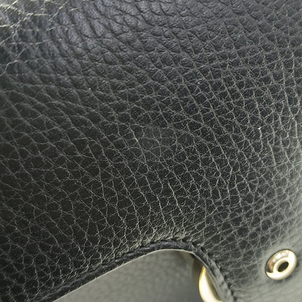 Interlocking G Small Calfskin Black