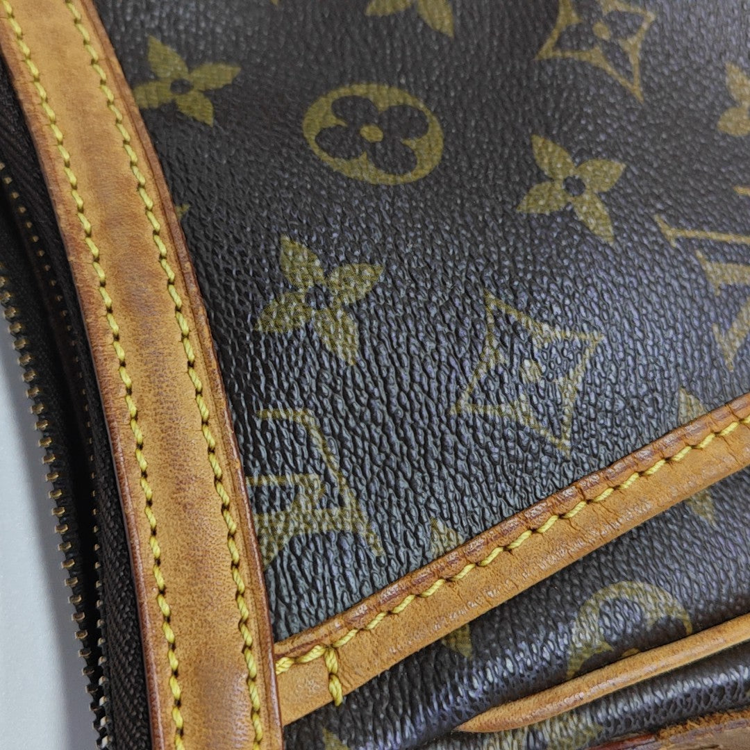 TULUM Monogram Coated Canvas Brown