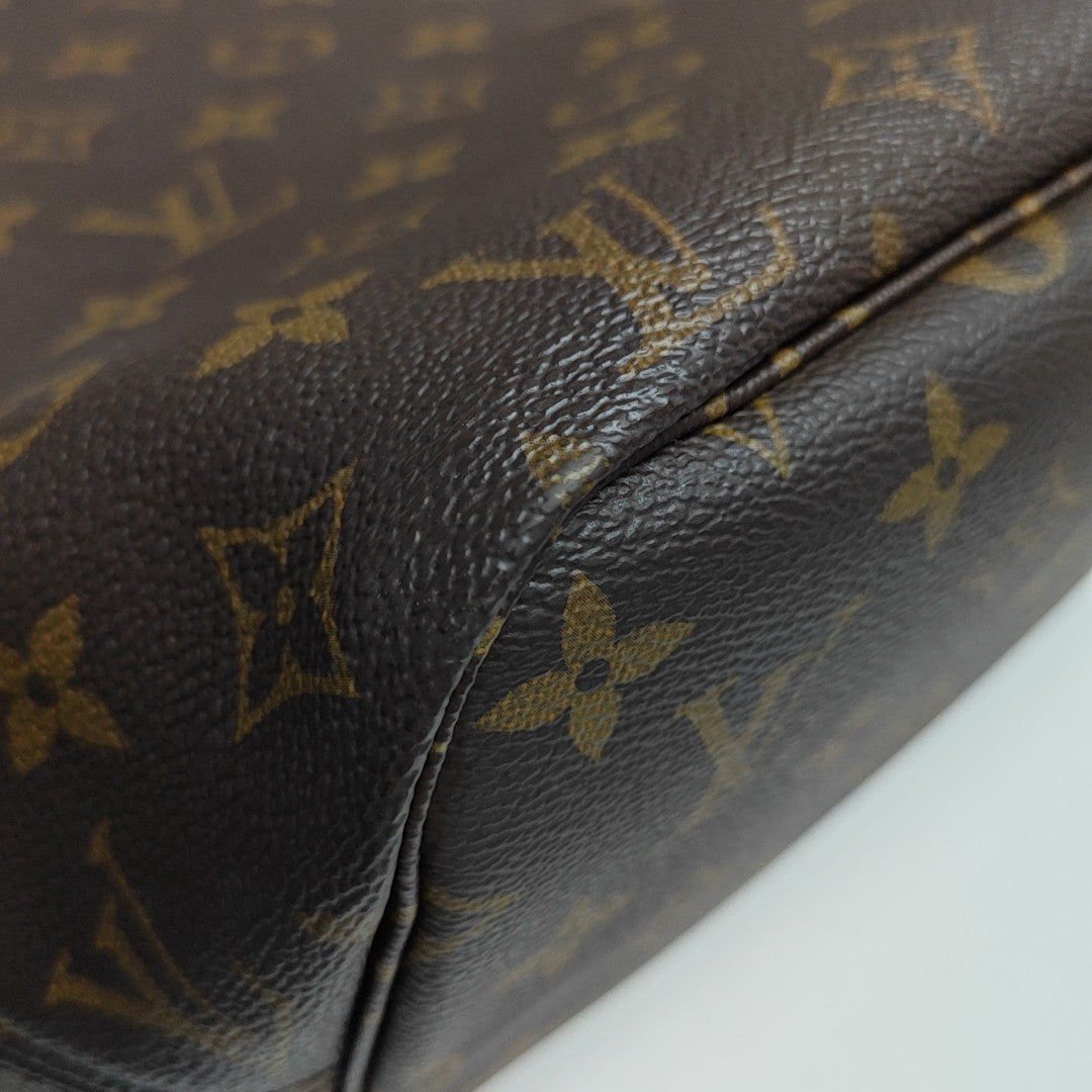 NEVERFULL MM Monogram Coated Canvas Brown