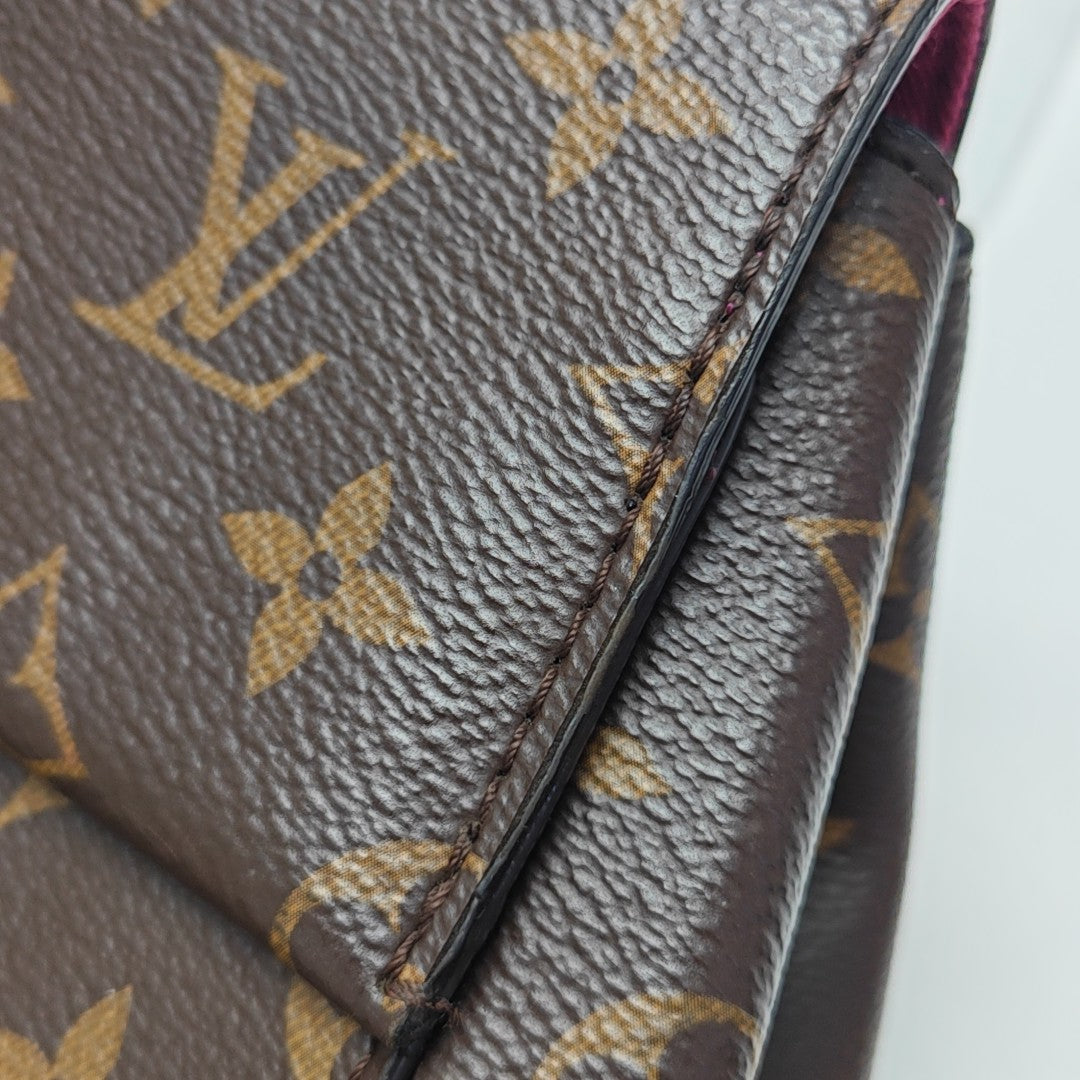 CLUNY PM Monogram Coated Canvas Brown