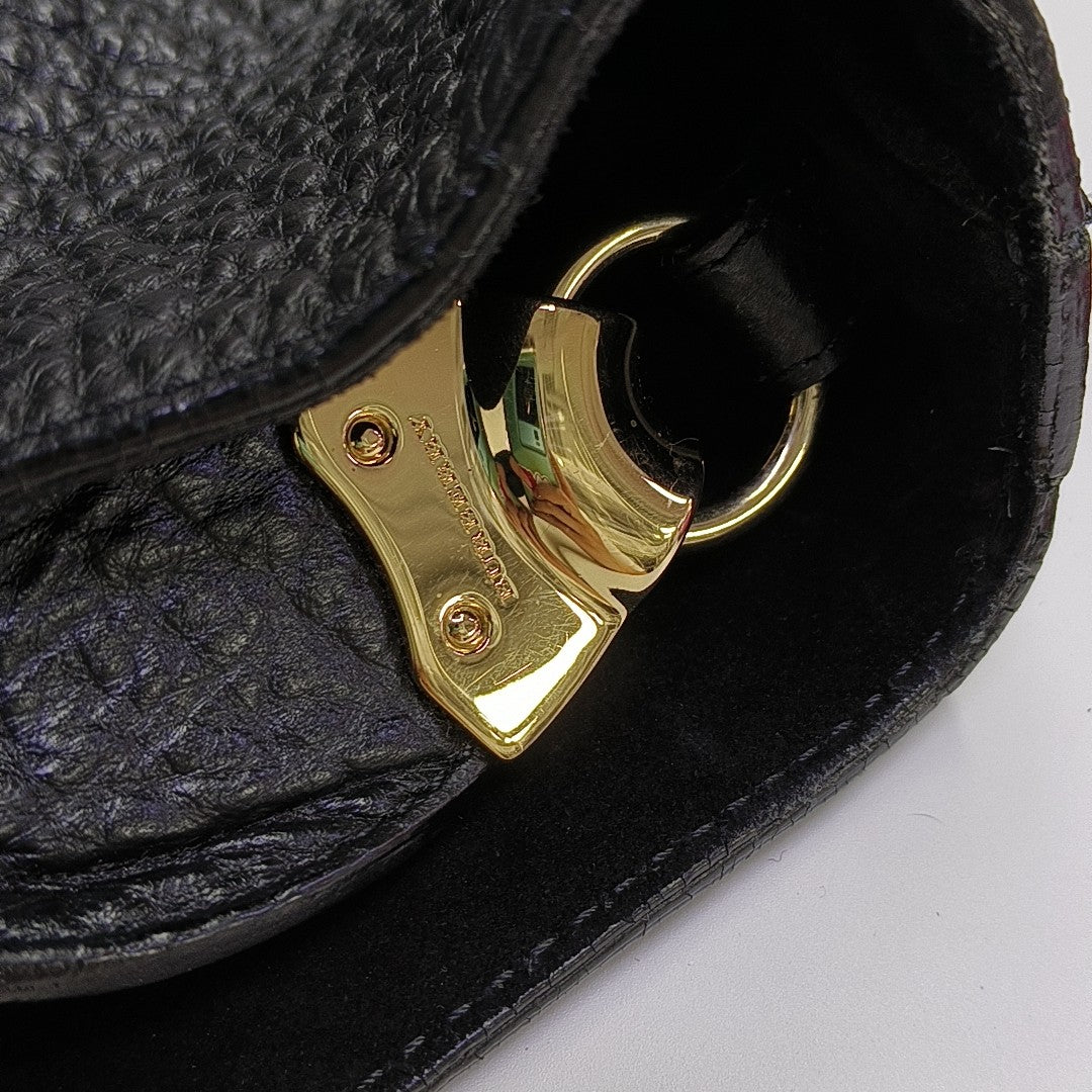 Calfskin Bucket Bag Black
