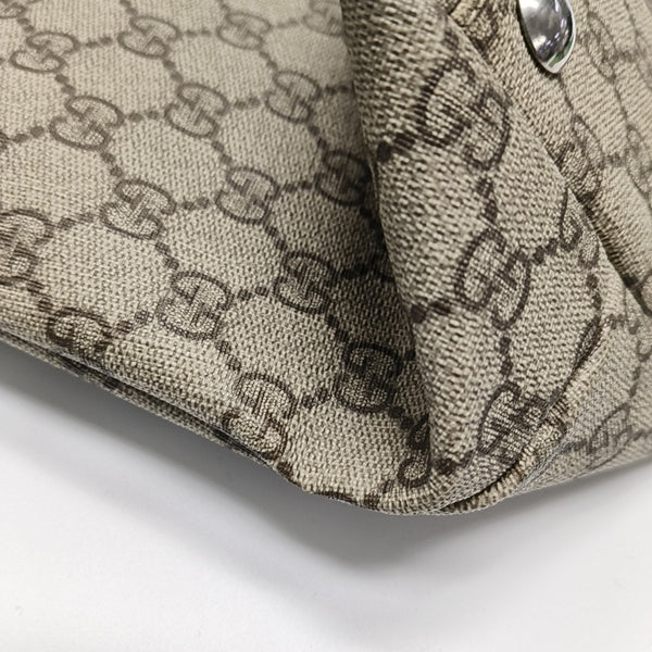 Monogram Coated Canvas Tote Bag Black