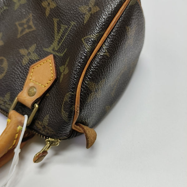 SPEEDY Monogram Coated Canvas Brown