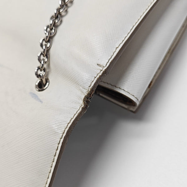 Calfskin Crossbody Bag White