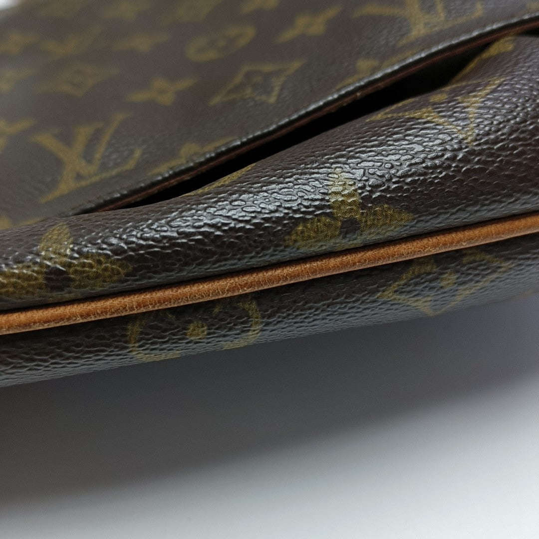 MUSETTE TANGO PM Monogram Coated Canvas Brown
