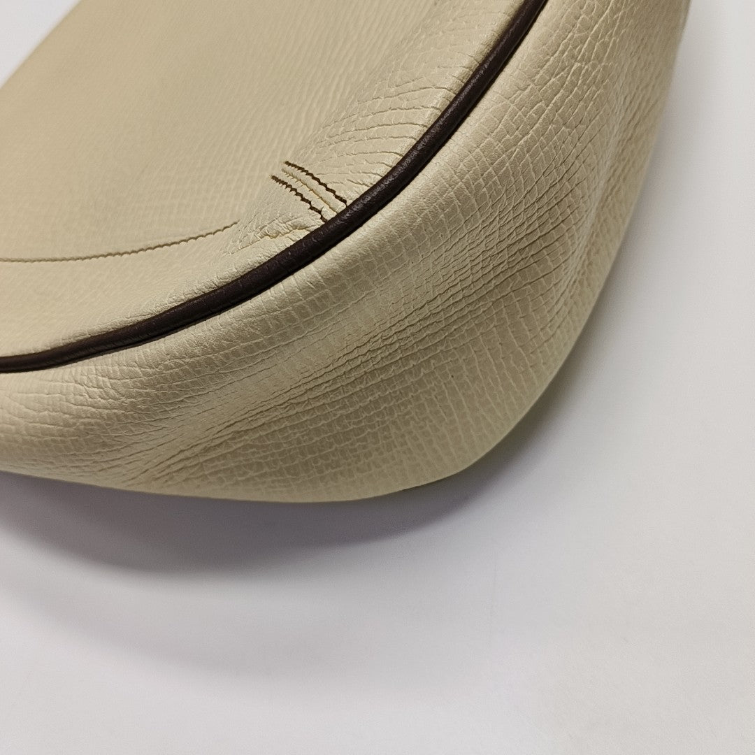 Calfskin Shoulder Bag Beige