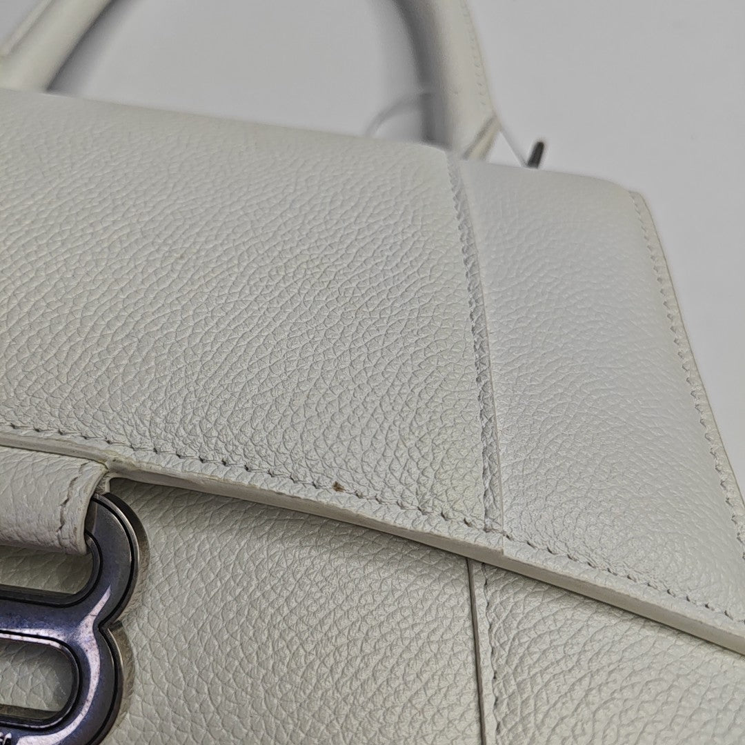 Hourglass S Calfskin White