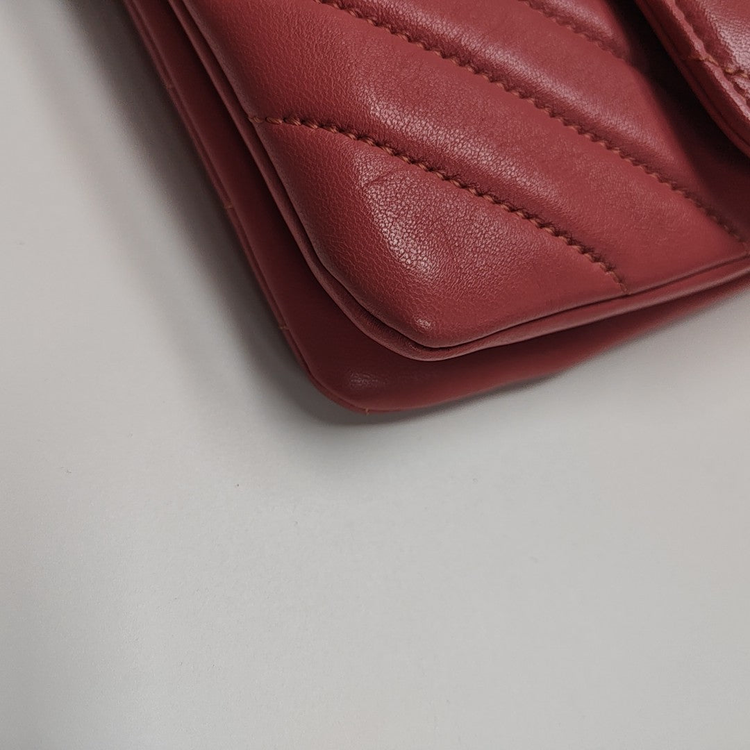TRENDY CC Chevron Lambskin Pink