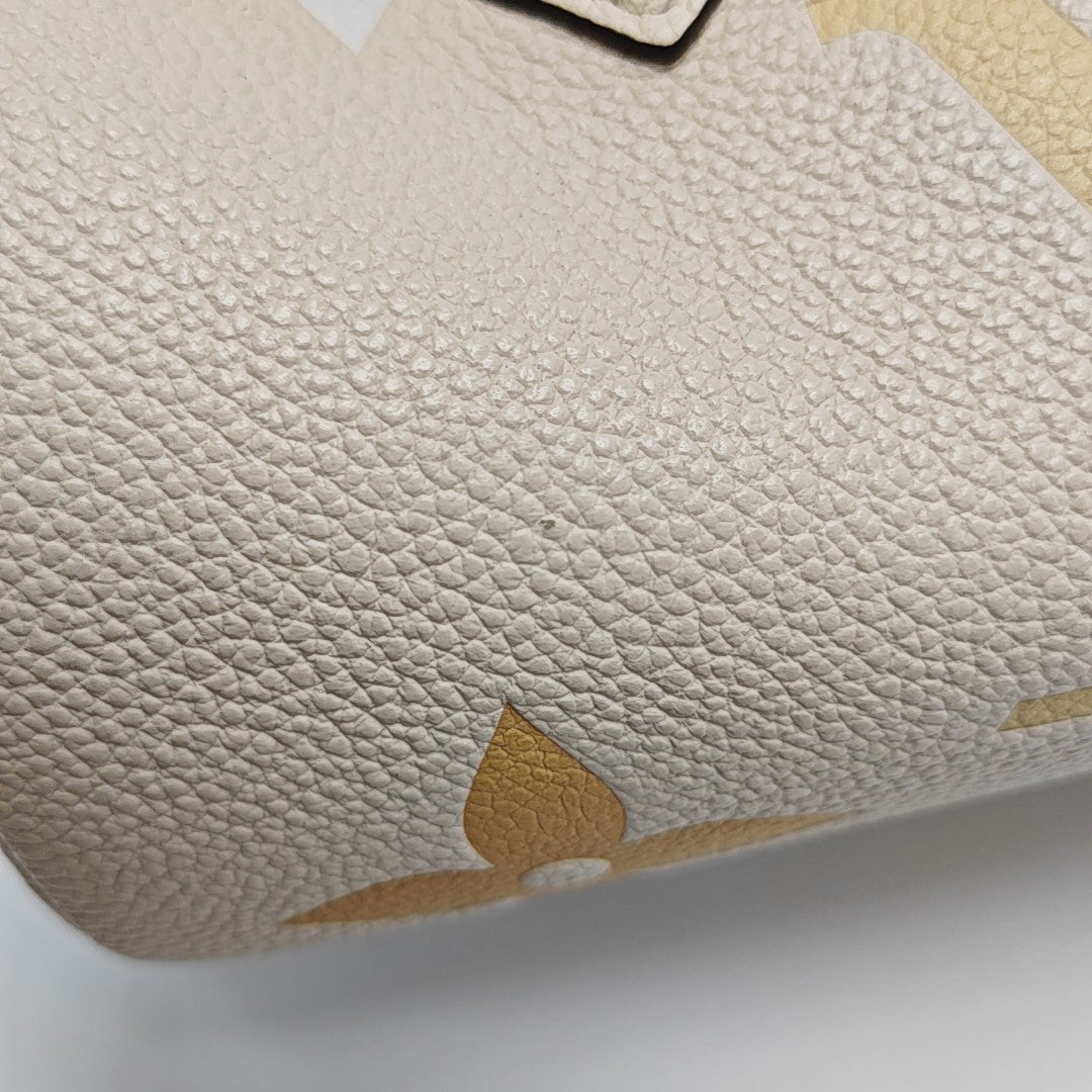 PAPILLON PM Monogram Calfskin White
