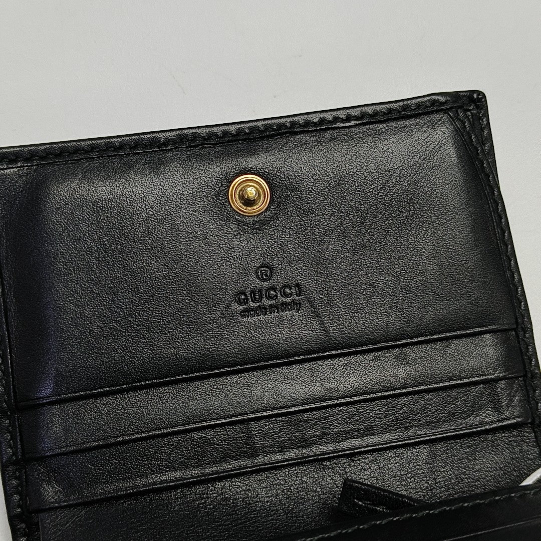 GG Marmont Mini Quilted Calfskin Black Wallet