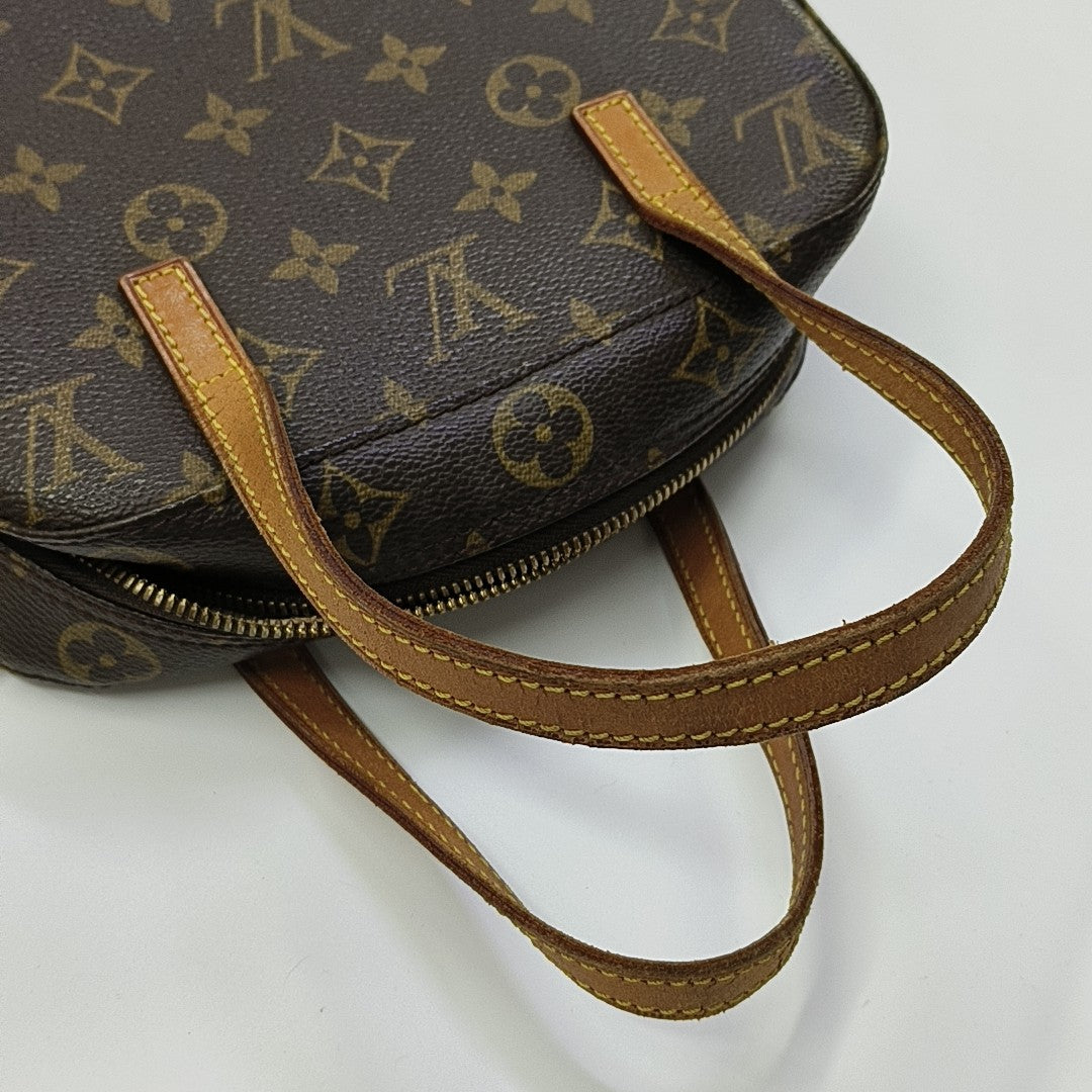 SPONTINI Monogram Coated Canvas Brown