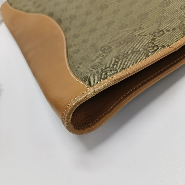 Canvas Clutch Green