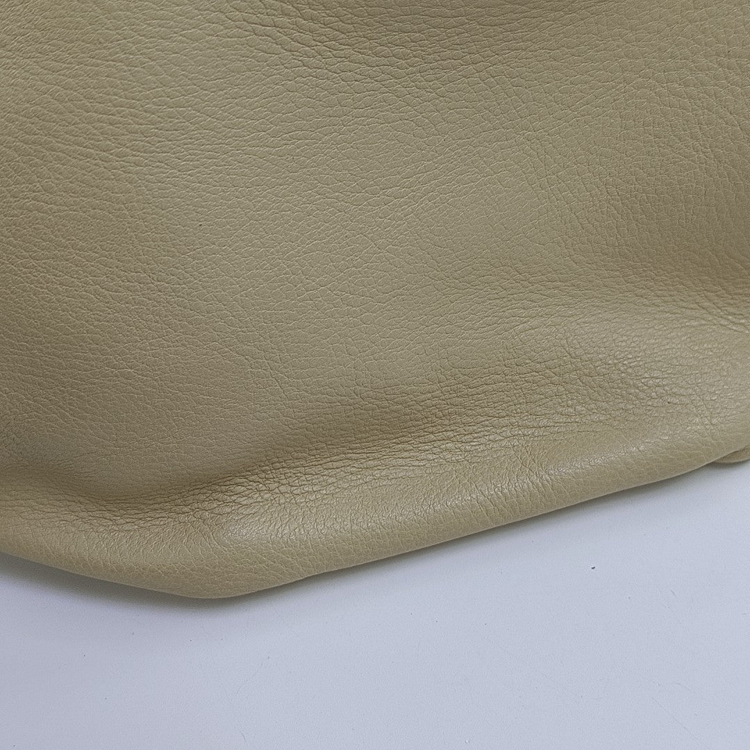 Calfskin Top Handle Bag Beige