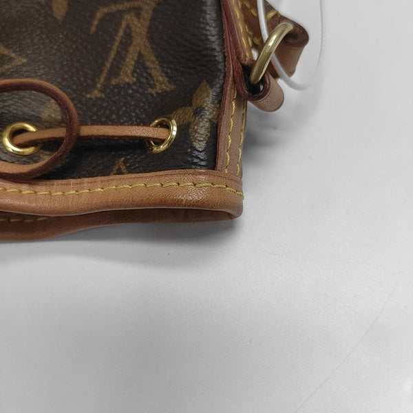 NÉONOÉ Nano Monogram Coated Canvas Brown