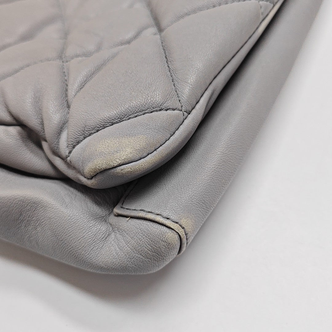 Quilted Lambskin Gray