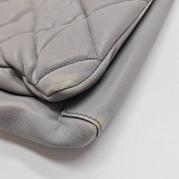 Quilted Lambskin Gray