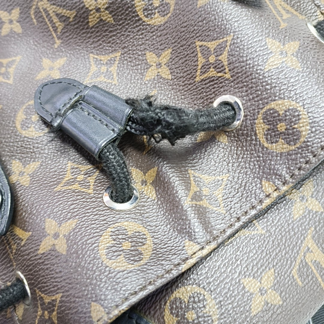 CHRISTOPHER MM Monogram Coated Canvas Brown
