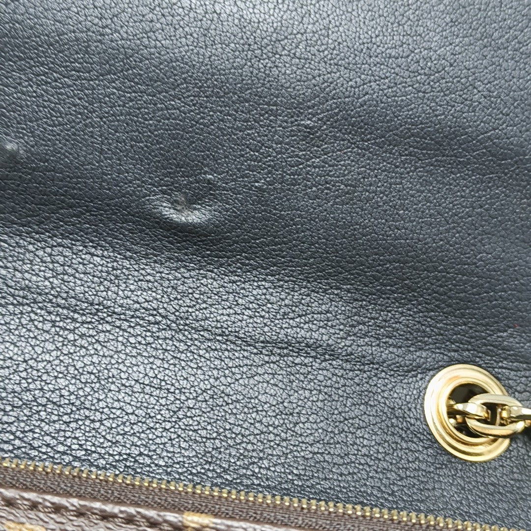 MARCEAU Monogram Coated Canvas Brown