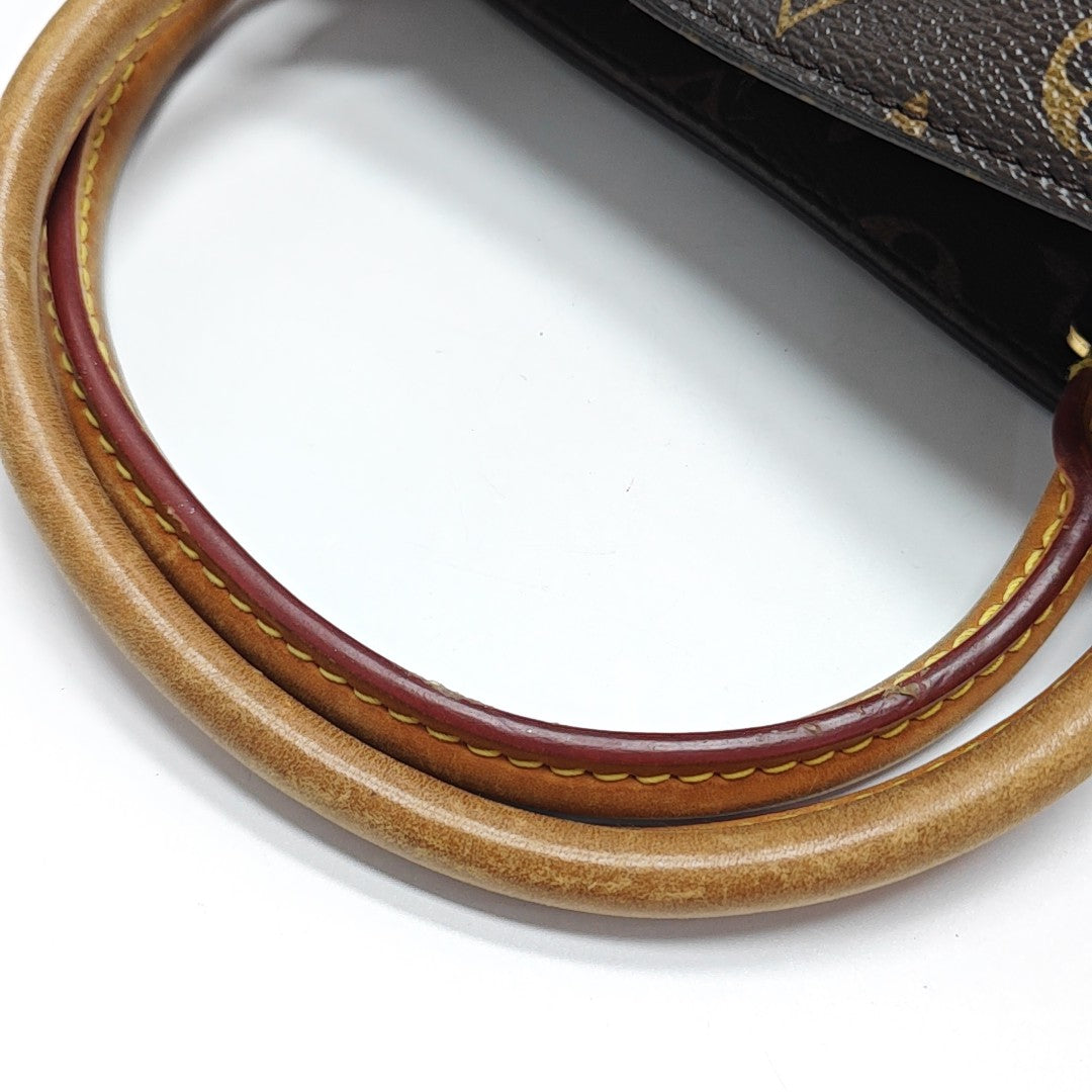 MONTAIGNE GM Monogram Coated Canvas Brown