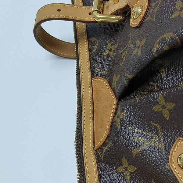 PALERMO GM Monogram Coated Canvas Brown