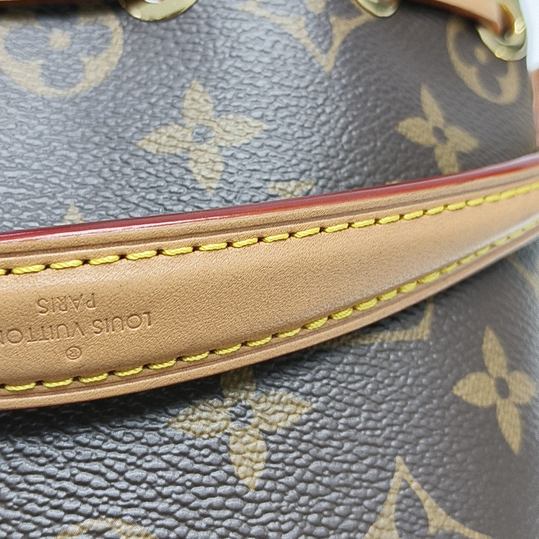 NOÉ Nano Monogram Coated Canvas Brown