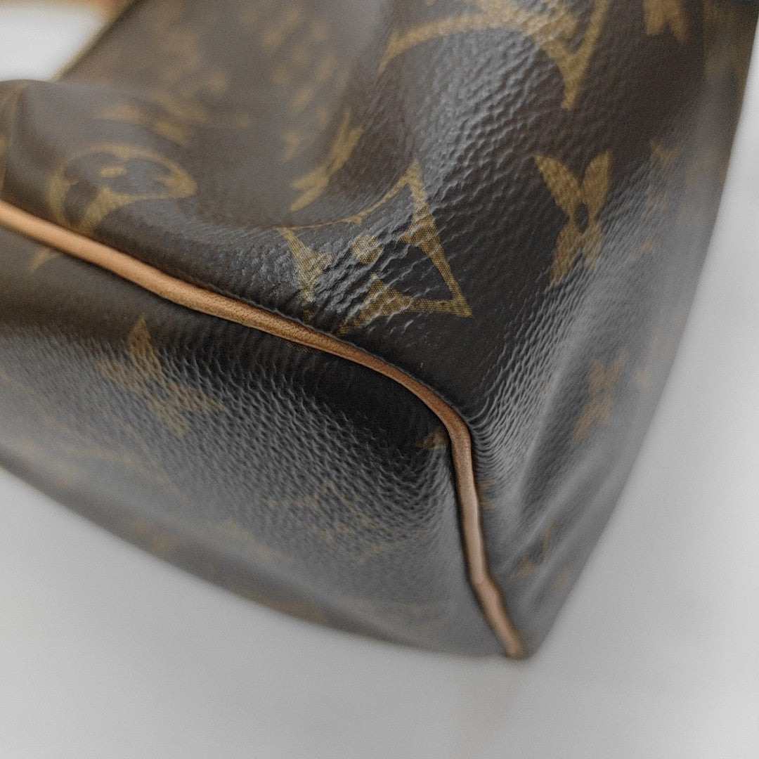 SPEEDY 25 Monogram Coated Canvas Brown