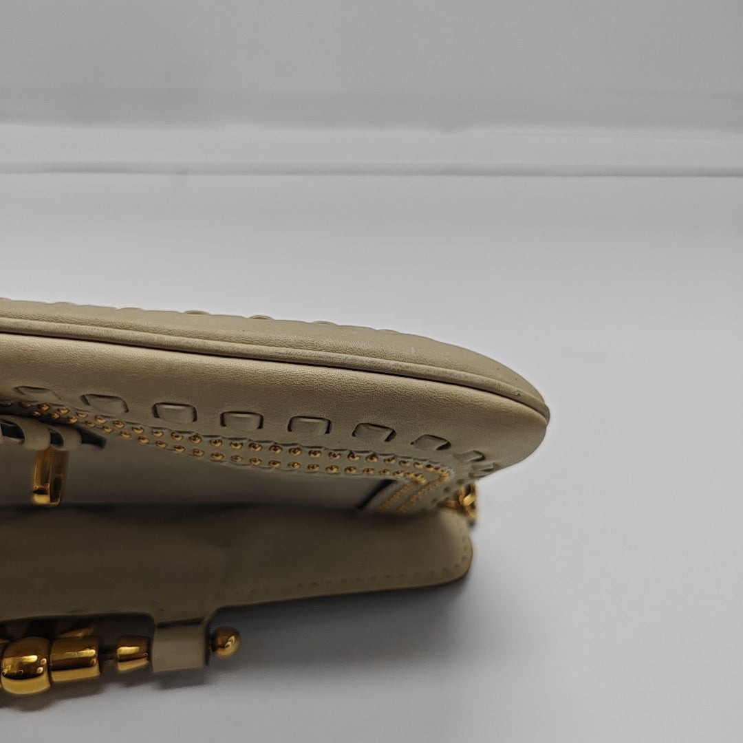 Snaffle Bit Calfskin White