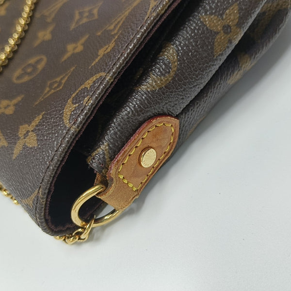 FAVORITE MM Monogram Coated Canvas Brown
